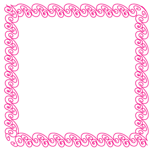 pink designed frame